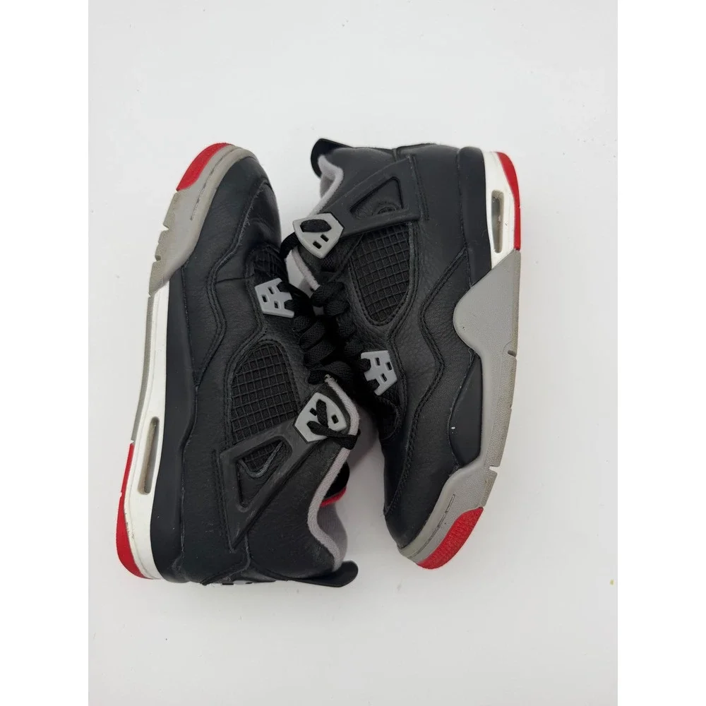 Jordan 4 Retro Reimagined Bred Black Fire Red FQ8213-006 Mens 5.5Y